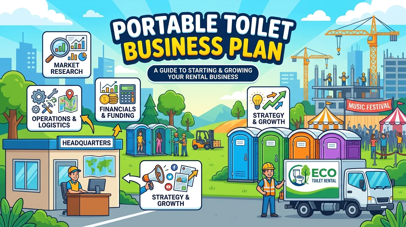 Portable Toilet Business Plan infography